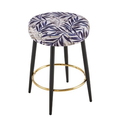 NicBex Set of 2 Bar Stools for Kitchen Island,Counter Bar Stools with Golden Footrest,Bar Chairs for Dining Rooms,Kitchens