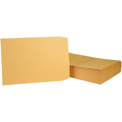 School Smart Grip Seal Envelopes, 10 x 13 Inches, Kraft, Pack of 100