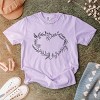 Simply Sage Market Floral Heart Garment Dyed Tee - 2 of 4