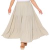 GRACE & GRANDEUR Women's Plus Size Elastic Waist High Rise Flowy A Line Skirts - image 2 of 4