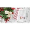 C&F Home Dog Santa Hats Waffle Weave Kitchen Towel - 2 of 3