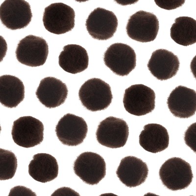 John Bead 0.75in Brown Pom Poms for Crafts DIY Art Creative, 100pcs
