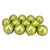 Northlight 12ct Shatterproof Shiny Christmas Ball Tree Ornament Set 4" - Kiwi Green - 3 of 4