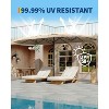 13FT Double-Sided Patio Umbrella, Oversized Rectangular Shade for 6 People, UV Protection Canopy for Pool, Deck & Backyard - 2 of 4