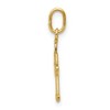 Black Bow Jewelry 14k Yellow Gold Polished Small Angel with Heart Pendant, 15mm - 2 of 4