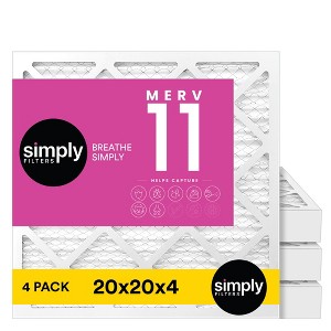 Simply Air Filter, MERV 11, 4 Pack, Furnace Air Filter for HVAC - 1 of 4