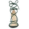 Allegra K Women's Casual Strappy Ankle Straps Lace Up Chunky Heel Sandals - 3 of 4
