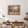 Gold Framed Vintage Village Landscape Wall Art Classic Winter Scene Poster Pine Tree Snowy Town Canvas Prints - 4 of 4