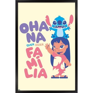 Trends International Disney Lilo and Stitch - Familia Framed Wall Poster Prints - 1 of 4