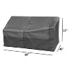 Summerset Shield Modular Cover Ultimate Protection for Your Outdoor Furniture Loveseat Mercury - 2 of 4