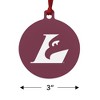 University of Wisconsin - La Crosse University Primary Logo Aluminum Holiday Christmas Tree Ornament - 3 of 4