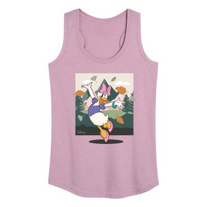 Women's - Disney - Daisy With Leaves Graphic Racerback Tank - 1 of 4