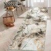 Abstract Modern Washable Low Pile Area Rug with Rubber Backing Foldable Stain Resistant Carpet for Bedroom Living Room - 4 of 4
