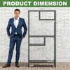 Munora - 4-Tier Industrial Metal Bookshelf - Modern Black Steel Frame - 70.87"H for Living Room & Office - 2 of 4