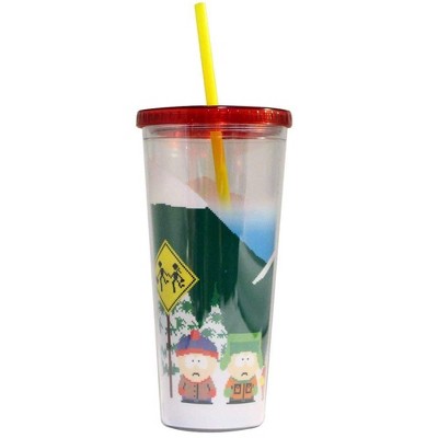 Just Funky South Park 24oz Multi-Use Plastic Carnival Cup w/ Lid & Straw