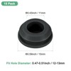 Unique Bargains Rubber Corrosion-Resistant Silicone Snap-in Locking Hole Plugs Black - 3 of 4