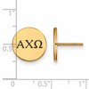 Black Bow Jewelry 14k Yellow Gold Plated Sterling Silver Alpha Chi Omega Greek Life Stud Earrings - 2 of 3
