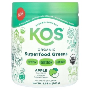 KOS Organic Superfood Greens, Apple, 9.38 oz (266 g) - 1 of 2