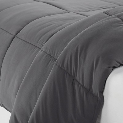 Gray Full/Queen Microfiber Comforter Set