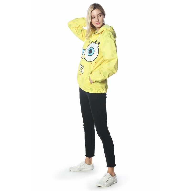 Members Only - Women's Spongebob Windbreaker Oversized Jacket, 6 of 8