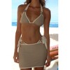Moda Minx Contrast Cove 'Stone & Almond' Micro Skirt - 4 of 4