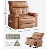 27" Oversized Recliner Chair – PU Leather Manual Recliner with 1.5X Sponge Padding ( for Adults Living Room/Bedroom) - 2 of 4