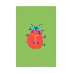 Canvas Wall Art - Ania Zwara  'Bold Ladybug On The Grass' Wall Art for Living Room, Bedroom, or Office Décor by Trademark Fine Art - 1 of 4