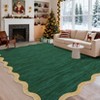 Modern Washable Rug Scalloped Rug with Non Slip Backing - 4 of 4