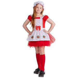 Dress Up America Strawberry Ballerina Costume for Girls - 1 of 4