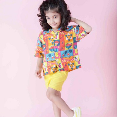 Ola! Otter Relaxed Fit Shirt -Mixed Fruit-Multicoloured