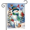 Briarwood Lane Winter Garden Flag 12x18 For Outdoor Snowman and Birds For Winter Garden Flag Flags For Outside - 2 of 4
