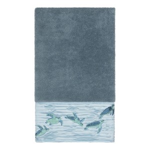 Linum Home Textiles 100% Turkish Cotton MIA Embellished Towel Set - 1 of 2