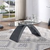 2pc Gummerton Glass Top Coffee and End Table Set - miBasics - 3 of 4