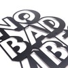 No Bad Vibes Metal Wall Art – Home Office and Living Room Decoration - 4 of 4