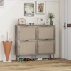FONTOI 4 Door Shoe Rack with Flip Drawers, Hidden Shoe Rack Storage Organizer for Doorway Hallway Closet, Gray, 9.45"*35.83"*41.34" - 2 of 4