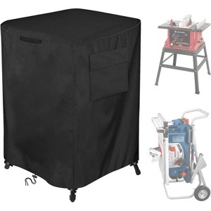 Akefit Table Saw Cover Weather Resistant Drawstring Closure 45in Black - 1 of 1
