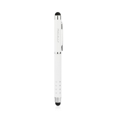 Macally Dual-Tip White Stylus With Ink Pen