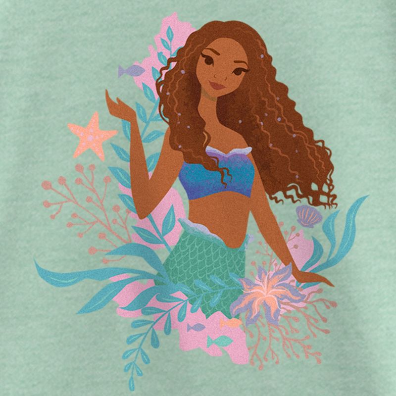 Girl's The Little Mermaid Ariel Wave T-Shirt, 2 of 5