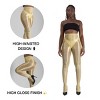 LECHERY Women's Lustrous Silky Shiny 40 Denier Semi-Opaque High-Waisted No Waistband Nylons Pantyhose Stockings (1 Pair) - 2 of 4