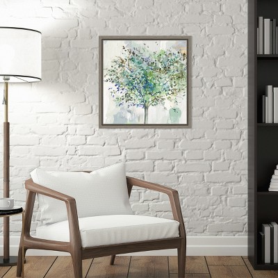 Glorious Still Moment Green Tree Canvas Wall Art Print