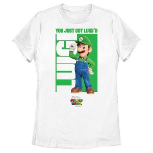 Women's The Super Mario Bros. Movie Luigi You Just Got Luigi'd T-Shirt - 1 of 4