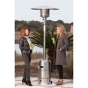 Fire Sense Performance Series Patio Heater With Wheels 50,000 BTU Output Electronic Ignition System Portable Outdoor Propane Heater - Stainless Steel - 3 of 4