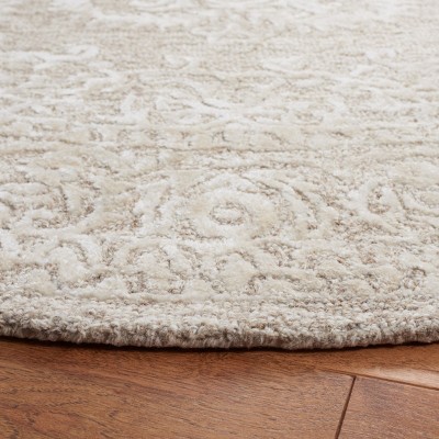 Ivory Elegance 4' x 6' Hand-Tufted Wool Area Rug
