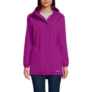 Lands' End Women's Squall Packable Waterproof Raincoat - 1 of 4