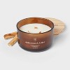 3-Wick Amber Glass Wooden Wick Applewood and Amber Jar Candle 13oz - Threshold™ - 3 of 3