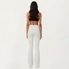 Anna-Kaci Active Women's Crossover Waist Flare Leg Yoga Pants with Stretch Fit Fabric and Smooth Contoured Silhouette - 3 of 4