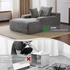 Whisen 2-Piece L-Shaped Sectional Compression Sofa with Soft Corduroy Fabric, No Assembly Required - 4 of 4