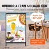 VEVOR A Frame Sidewalk Sign, 24x36 Inch Heavy Duty Slide-in Signboard Holder, Steel Pavement Sign Poster for Outdoor Business Street Advertising - 3 of 4