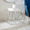 Rory Accent Table - Silver/Mirror - Safavieh. - 2 of 4