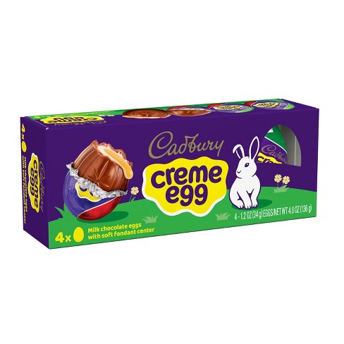 Cadbury Crème Egg Milk Chocolate Easter Candy - 4ct/4.8oz : Target